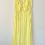 ZARA Yellow Flowy Maxi Dress Photo 4