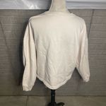 Puma Womens Beige Oversized Embroidered Logo Crewneck Sweatshirt Size XL Photo 3