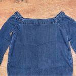White House | Black Market  Denim Bell-Sleeve Top Photo 3