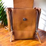 Lulus NWT Convertible Mini Backpack Purse – Tan Brown Faux Leather Photo 8