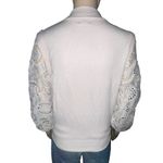 On Twelfth  lace sleeve rhinestone trim sweater Photo 2