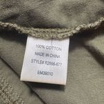 Bella Dahl Olive Green Corduroy Utility Western Style Button Down Shirt | M Photo 10