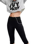 Ivy Park ‎ Black High Rise Cropped Pull On Leggings Size XS Photo 0