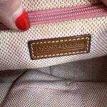 Dooney & Bourke DOONEY BOURKE Vtg Y2K Small Hobo Style Handbag Pink Matching Wallet Leather Trim Photo 9