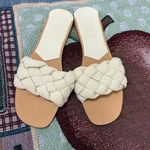ZARA  Women's Tan and Cream Braided Sandals Photo 3