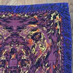 Vintage‎ Robert Ubu silk scarf purple yellow bold vibrant Photo 4