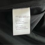 Akris Black Leather And Wool Pencil Half Pleated Skirt Photo 6