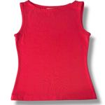 Necessary Objects Vintage Womens Blouse Shirt Top Boat Neck Slim Fit Coral Small Photo 5