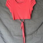 Aerie Offline by  Orange Back Cutout Cropped Tee Size XS Photo 0