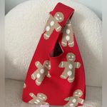 Christmas Graphic Knit Bag, Double Handles Photo 0