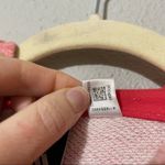 Adidas  Pink & Red Athletic Pullover Hoodie Sweatshirt Womens S Retro Sport Photo 3