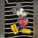 Disney  Jerry Leigh black & white striped sequined Mickey Mouse sweater. Size S Photo 1