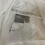 ASOS NWT  lace midi dress ladder trim white Photo 3