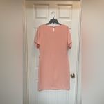 Gibson Latimer Truly Peach Faux Wrap Knee Length Dress Size Large NWT Photo 1