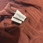 Jen's Pirate Booty Cardigan Womens XS Small Orange Fringe Boho Gauze Sweater Photo 6