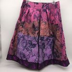 RARE Gregory Parkinson Patchwork Skirt in Pinks/Purples w/Black Lace Print Photo 0