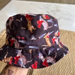 Chuck Original Bucket Hat Cats In Boots Reversible Pink Polka Dot OSFM Black Photo 2