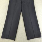 Akris Wide Leg Trousers Dress Pants Womens US 8 Black Cotton Blend Career Flowy Photo 6