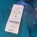 Bebe ✨ Teal Sleeveless Crinkle Peplum Top✨ Photo 6