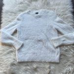 Free Press White Fuzzy Sweater Photo 2
