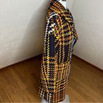 Anthropologie NVLT Millie Orange Multi Plaid Tweed Mid Length Coat Wool NEW Photo 7