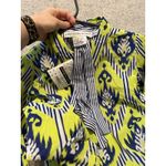 Gretchen Scott  •‎ Batik Aztec Bright Blue Green White Tunic Shirt Dress, Size XS Photo 4