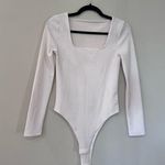 A New Day Long Sleeve Bodysuit in Cream Photo 0