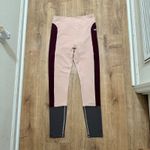 Gymshark | Women's Illusion Pink Gray Colorblock High Waisted Leggings Photo 4