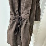 Wilt Brown Cold Shoulder Tunic Blouse with Tie Flared Sleeves, Size XS Photo 5