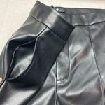 7 For All Mankind Black Faux Leather pants size large Photo 5