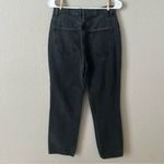 Garage High-Waisted Vintage Straight Distressed Black Jeans Photo 2