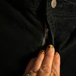 Reba Y2K  SZ 38” Black STUDDED/EMBROIDERED Pockets Straight Leg CORDUROY PANTS Photo 6