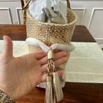 Lilly Pulitzer Mizner Tote Gold Metallic NEW Photo 6