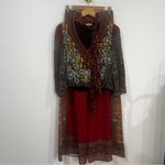 Alice + Olivia  Elaina Abstract Printed top & ATHENA FLARED WIDE‎ LEG PANT SET Photo 3