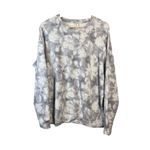 Athleta ‎ Studio To Street Small Gray White Sweatshirt Crew Neck Printed Preppy Photo 2