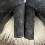 Steve Madden EDITION BLACK SUEDE RED ROSE ANKLE HEEL BOOTIES Photo 64