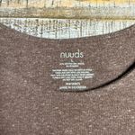 Nuuds Women's heathered crewneck tank Bodysuit Brown Size L Photo 2