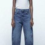 ZARA High Rise Barrel Jeans Photo 0