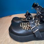 Demonia  Sprite-02 Black Vegan Leather Platform Heart Mary Janes Women’s Size 6 Photo 4