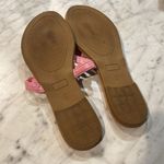 Pink Floral Sandals Womens sz 9 circular woven Photo 2