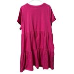 Old Navy Pink Tiered Babydoll T Shirt Dress Women Size XXL Casual Cotton Preppy Photo 1