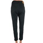 Zara Basic Black Mid Rise Cotton Stretch Denim Cropped Skinny Jeans Size 8 Photo 2