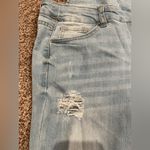 Blue Light Wash Skinny Overall Jeans Photo 3