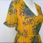 Madewell Sweetgrass Ruffle-Sleeve Dress in Painted Blooms Photo 5