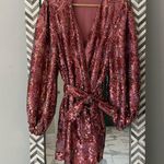 Buddy Love Wild Strawberry Wrap Dress Photo 3