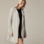 J.Crew  Juliette collarless sweater blazer cardigan open coat cotton oatmeal sand Photo 1