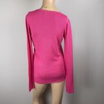 Banana Republic  Cotton/Wool V-Neck Sweater Pink Barbie Womens Sz M Lightweight Photo 1