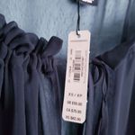 Victoria's Secret  Black Chiffon Bodysuit Blouse Photo 6