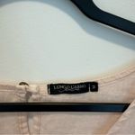 Lungo L'Arno Blush 100% Linen Bel Sleeve Dress Made in Italy Size M Pink Size M Photo 3