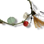 Free People Shell Bohemian Beach Summer Collected Anklet in Sage Green NWT Boho Photo 6